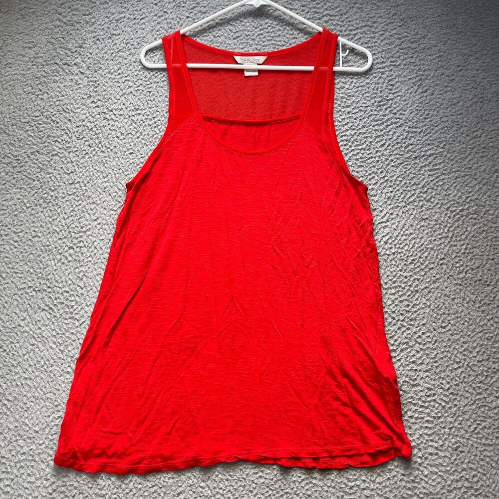 Lucky Brand Tank Top Womens XL Red Sleeveless Shirt